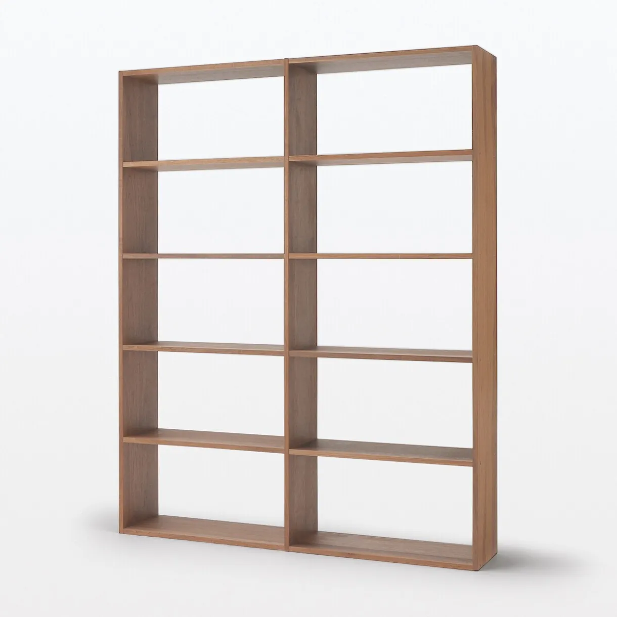 Étagère additionnelle large en noyer ‐ 5 niveaux (Dont Eco‐part. 2,80 €)