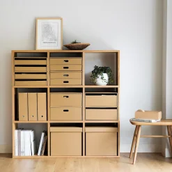 Étagère additionnelle étroite en chêne ‐ 3 niveaux (Dont Eco‐part. 0,82 €)