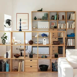 Étagère additionnelle étroite en chêne ‐ 5 niveaux (Dont Eco‐part. 1,80 €)