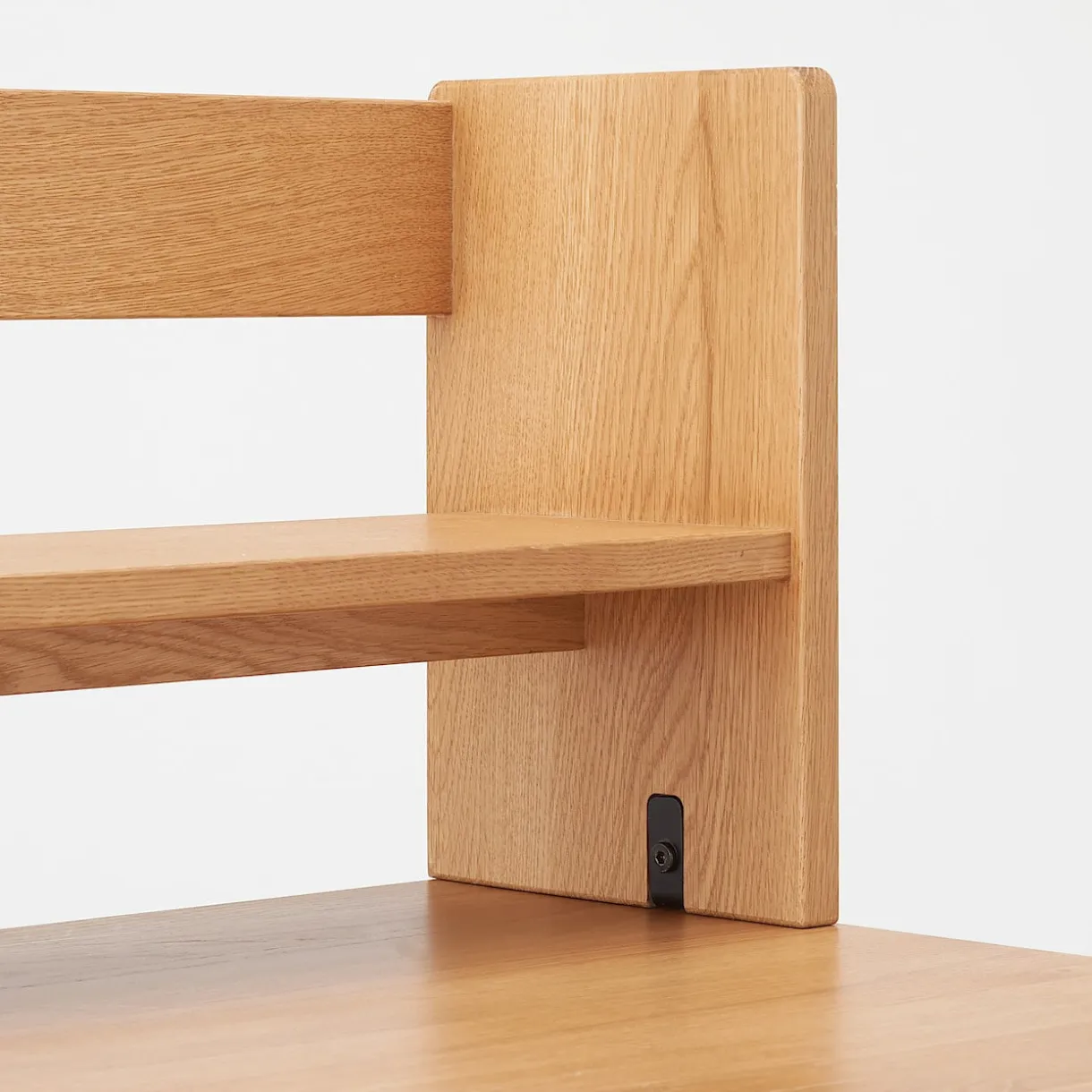 Étagère de bureau en bois de chêne