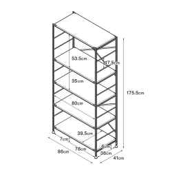 Étagère en acier inoxydable ‐ Large ‐ Grande (Dont Eco‐part. 1,80 €)