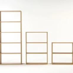 Étagère large en chêne ‐ 5 niveaux (Dont Eco‐part. 3,90 €)