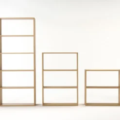 Étagère large en chêne ‐ 3 niveaux (Dont Eco‐part. 1,80 €)