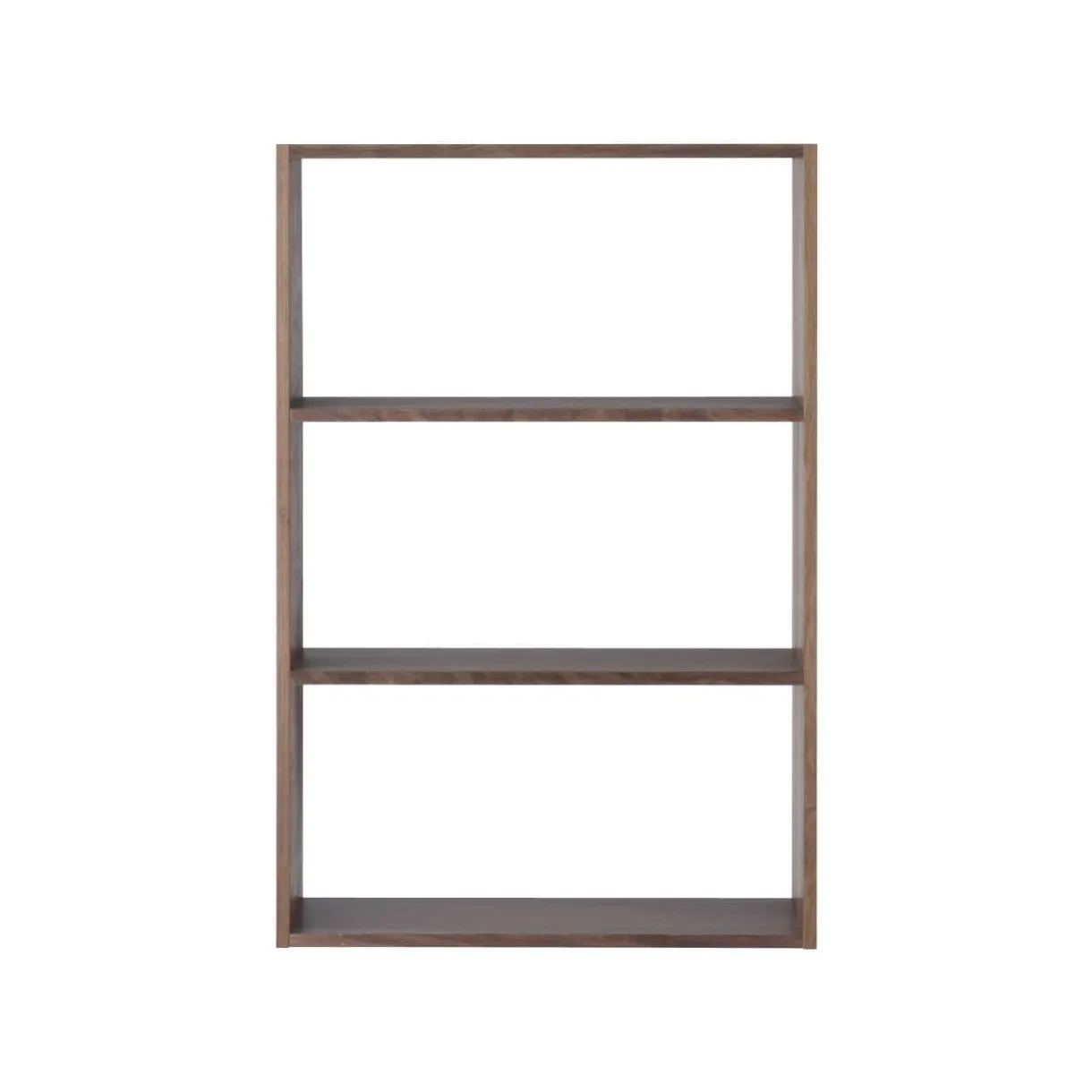 Étagère large en noyer ‐ 3 niveaux (Dont Eco‐part. 1,80 €)