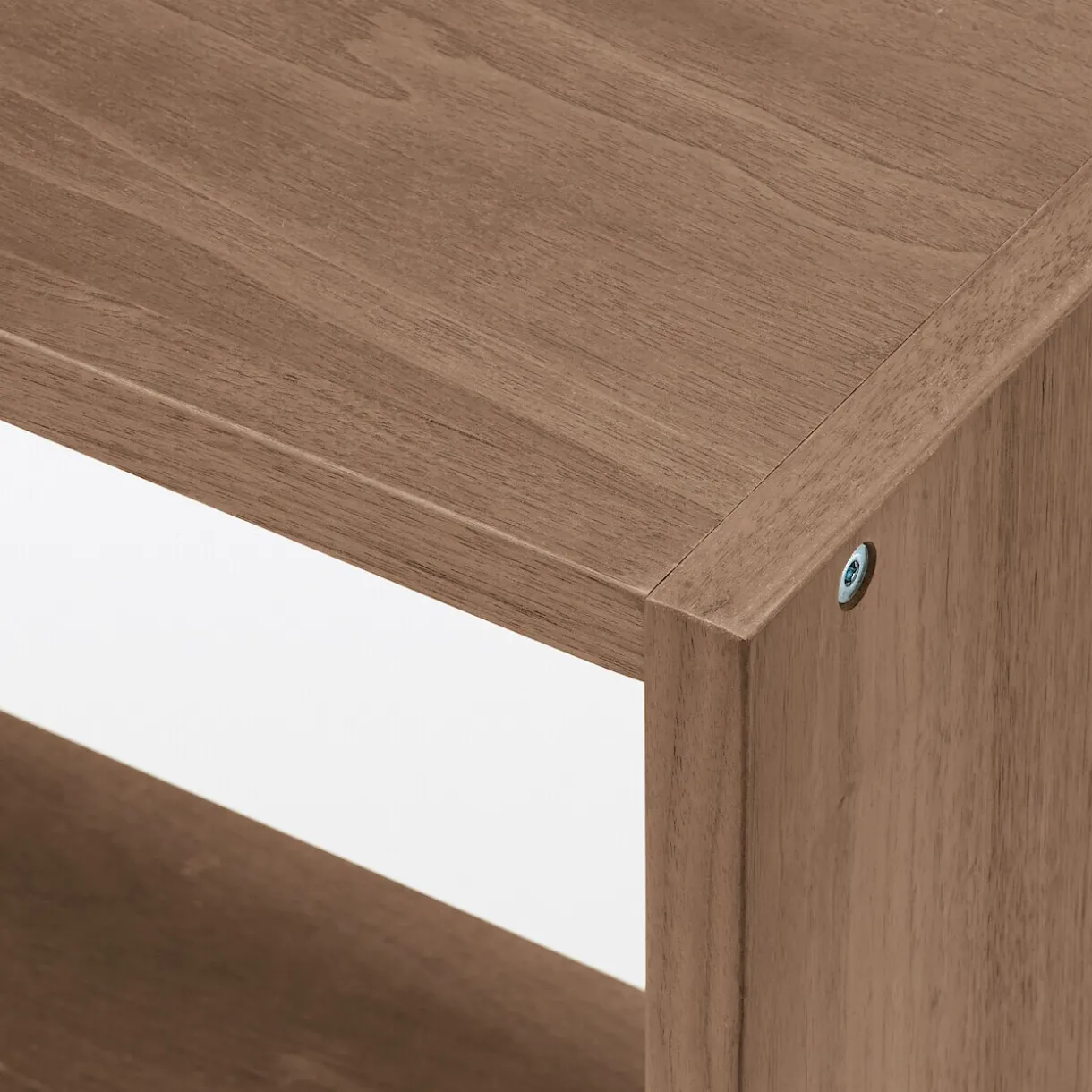 Étagère large en noyer ‐ 3 niveaux (Dont Eco‐part. 1,80 €)