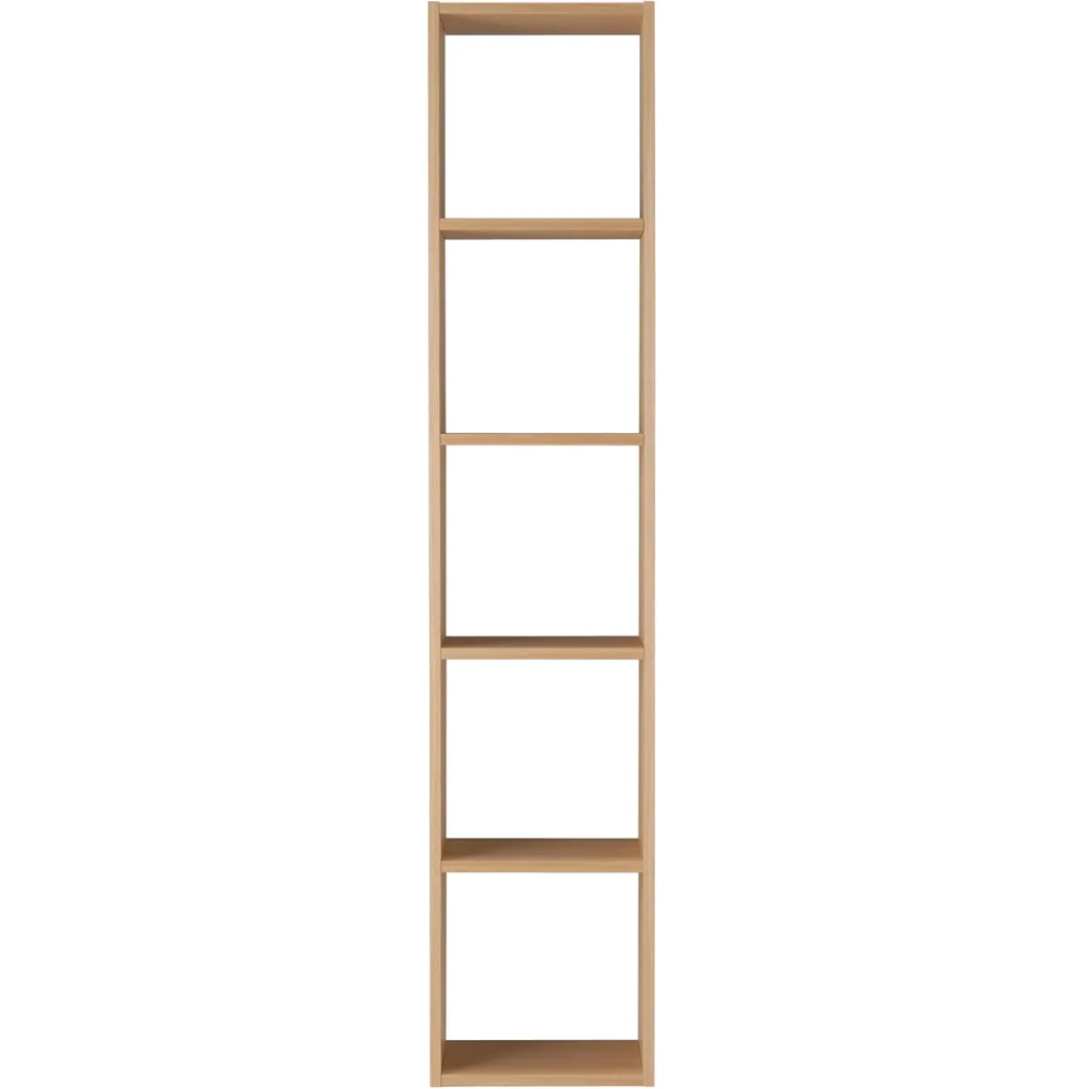 Étagère étroite en chêne ‐ 5 niveaux (Dont Eco‐part. 2,80 €)