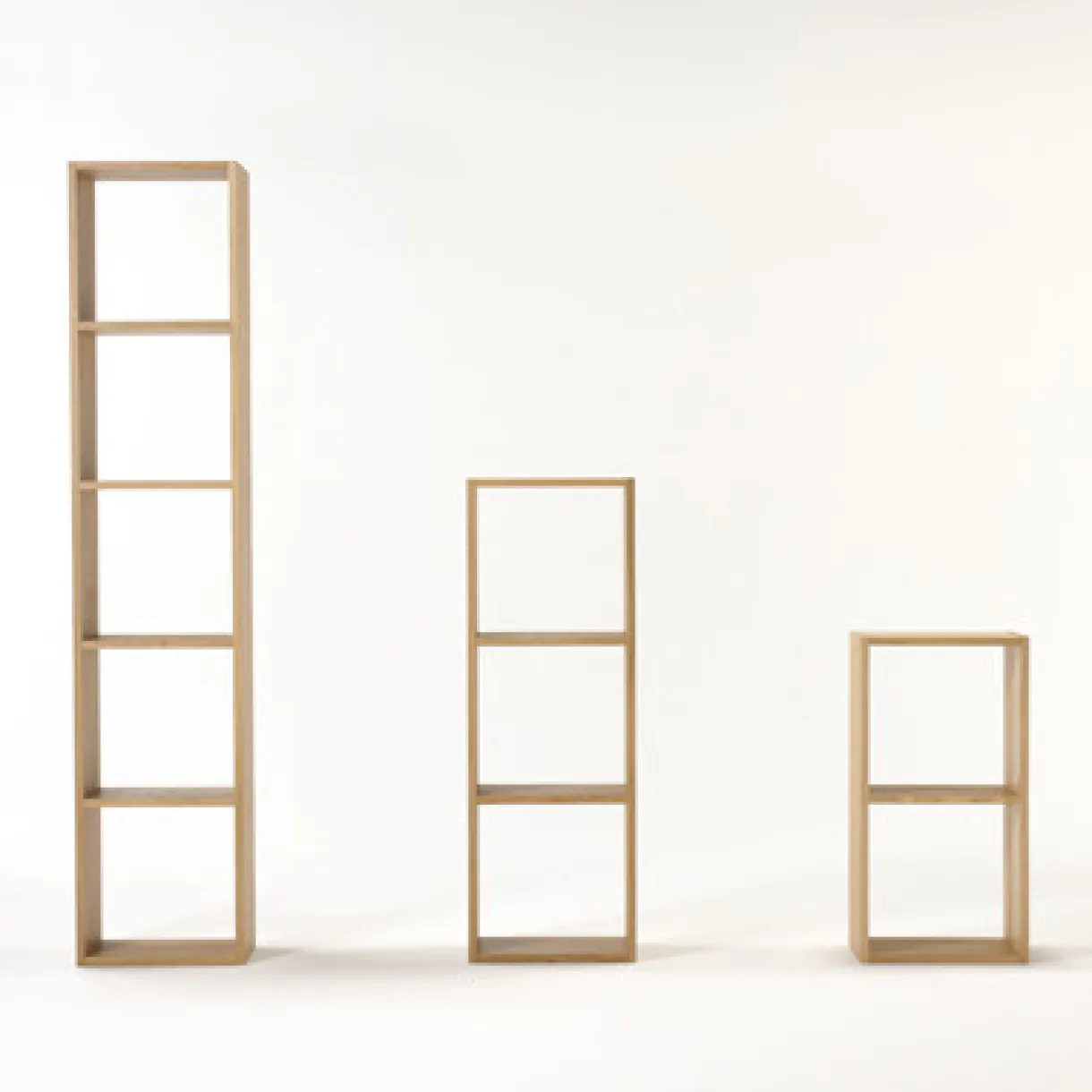 Étagère étroite en chêne ‐ 2 niveaux (Dont Eco‐part. 0,82 €)