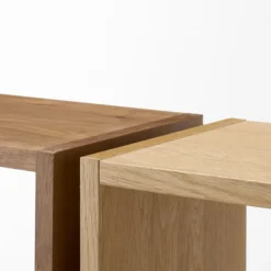 Étagère étroite en noyer ‐ 5 niveaux (Dont Eco‐part. 2,80 €)