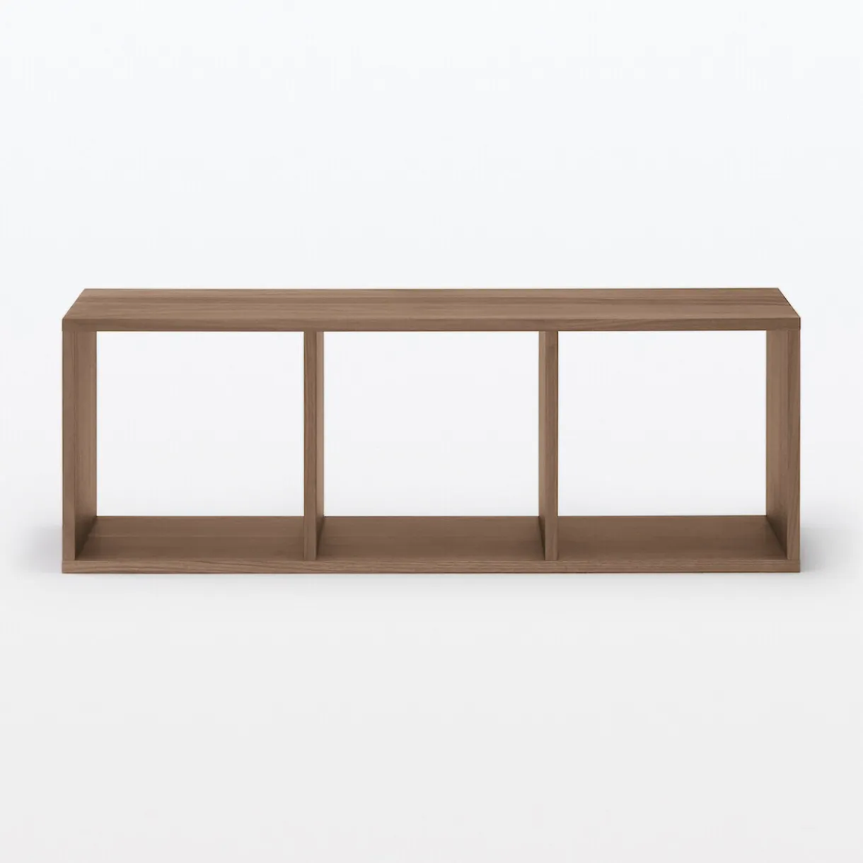 Étagère étroite en noyer ‐ 3 niveaux (Dont Eco‐part. 1,80 €)