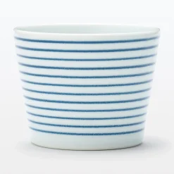 Tasse à saké en porcelaine Hasami - Motif rayures