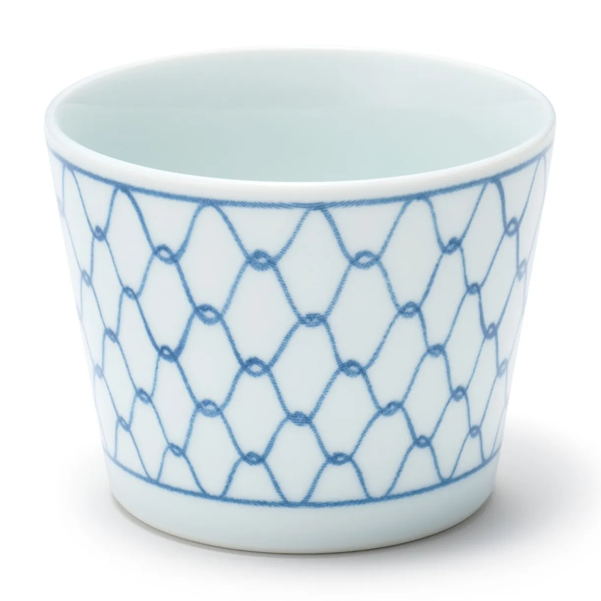 Tasse à saké en porcelaine Hasami - Motif maille