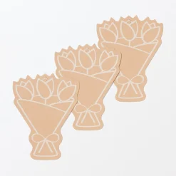 Étiquettes cadeaux - Bouquet, lot de 3