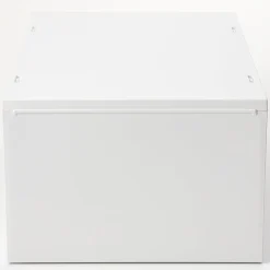 Tiroir en PP A4 gris blanc 2 compartiments L26 XP37X H17.5cm