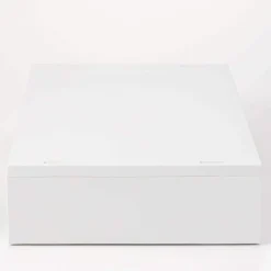 Tiroir en PP paysage 2 compartiments gris blanc L37X P26X H9cm