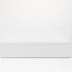 Tiroir en PP paysage 2 compartiments gris blanc L37X P26X H9cm