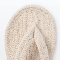 Tongs d'intérieur en coton mélangé