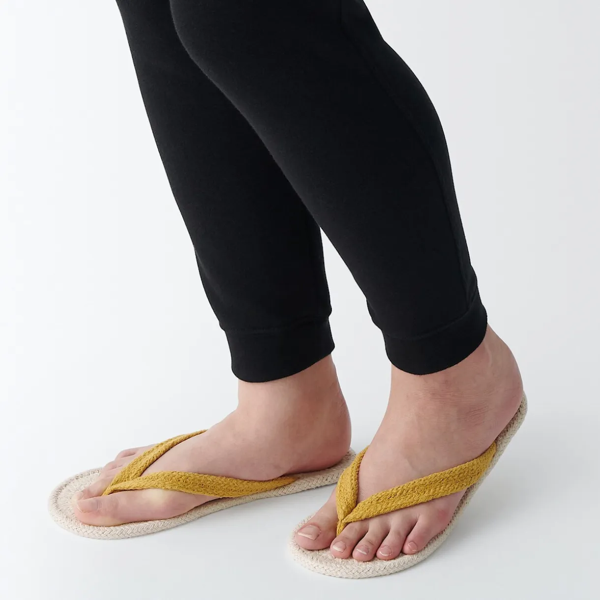 Tongs d'intérieur en coton mélangé