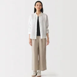 Top brassière lisse côtelé en mélange lyocell pour femme