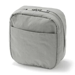 Trousse de maquillage à poser en nylon texturé