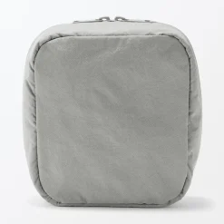 Trousse de maquillage à poser en nylon texturé