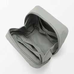 Trousse de maquillage à poser en nylon texturé