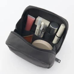 Trousse de maquillage à poser en nylon texturé