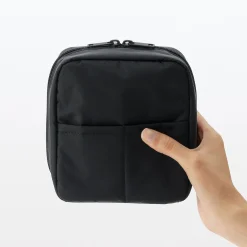 Trousse de maquillage en nylon autoportante