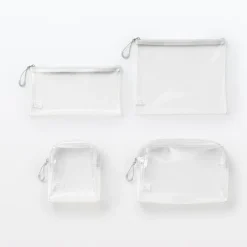 Trousse de toilette transparente ‐ Pochette de voyage 12 x 18,5 x 4 cm