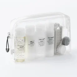 Trousse de toilette transparente ‐ Pochette de voyage 12 x 18,5 x 4 cm