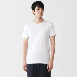 T‐shirt à col rond en coton respirant pour homme