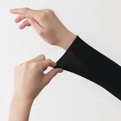 T-shirt à col roulé transparent à manches longues en mélange de lyocell pour femme