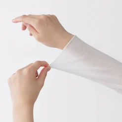 T-shirt à col roulé transparent à manches longues en mélange de lyocell pour femme