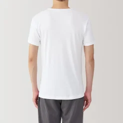 T‐shirt à col V en coton respirant pour homme