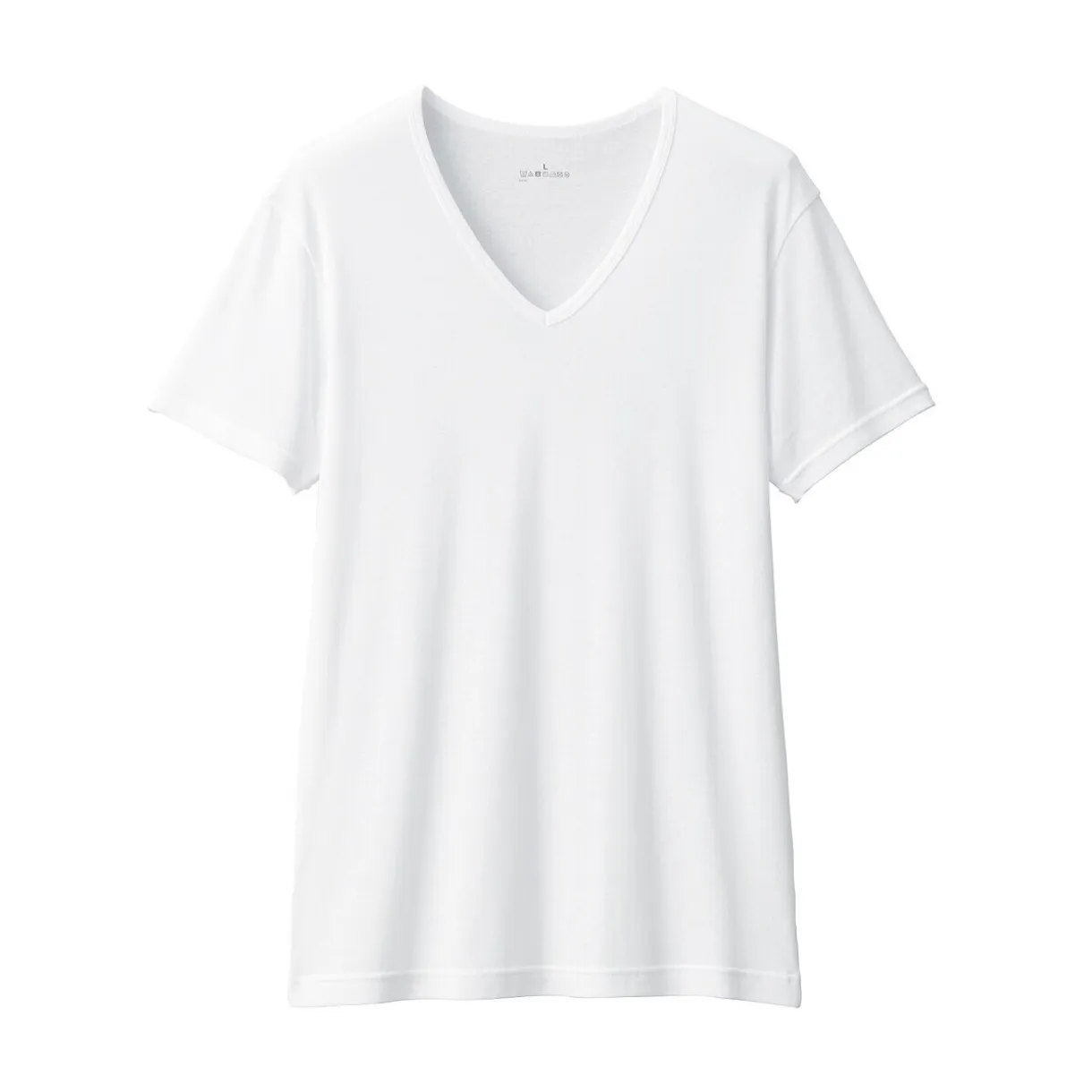 T‐shirt à col V en coton respirant pour homme