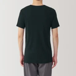 T‐shirt à col V en coton respirant pour homme