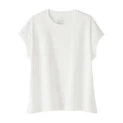 T-shirt à mancherons en coton épais pour femme