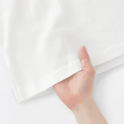 T-shirt à mancherons en coton épais pour femme