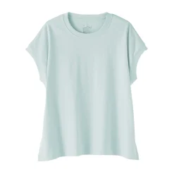 T-shirt à mancherons en coton épais pour femme