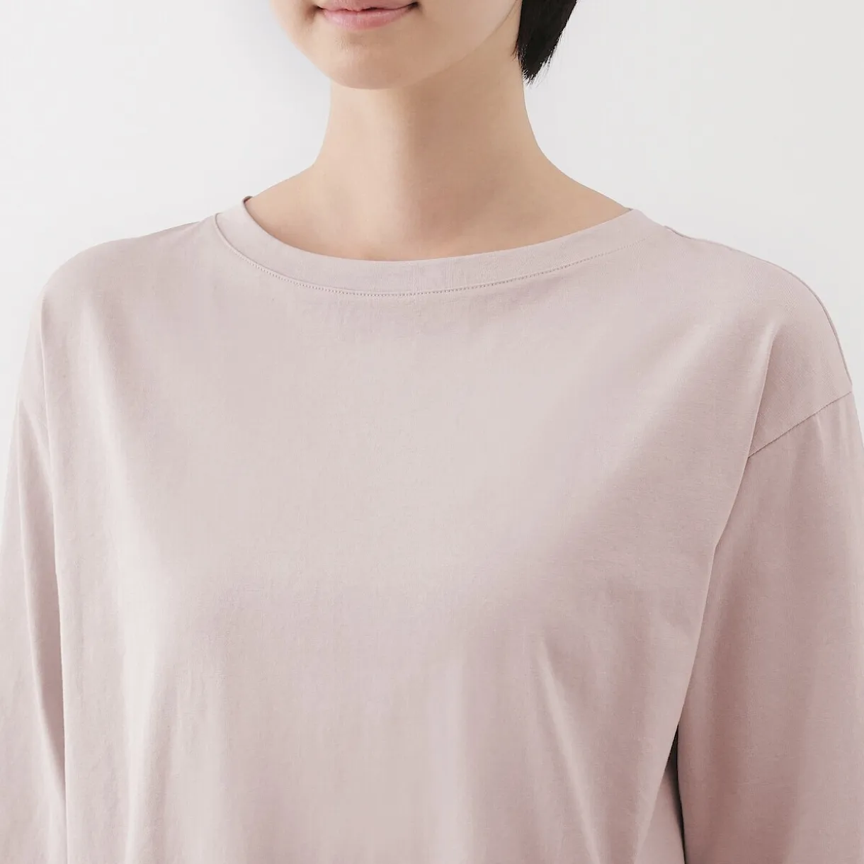 T‐shirt à manches 3/4 en coton mélangé pour femme