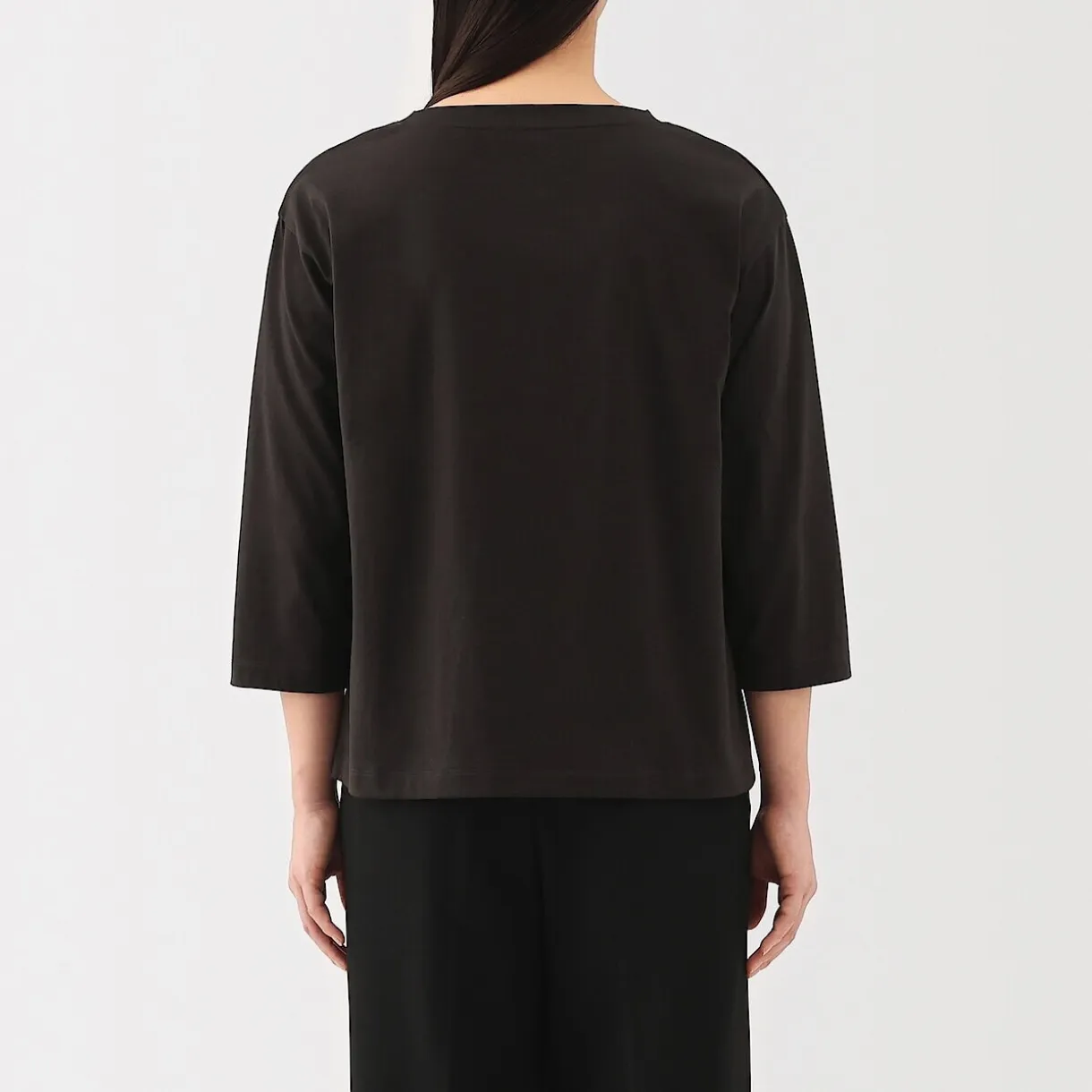 T‐shirt à manches 3/4 en coton mélangé pour femme