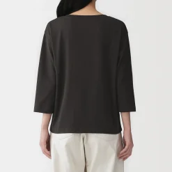 T‐shirt à manches 3/4 en coton mélangé pour femme