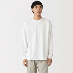 T‐shirt à manches longues en coton épais pour homme