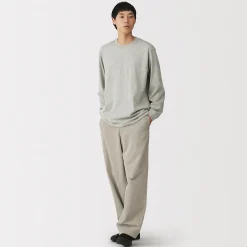 T‐shirt à manches longues en coton épais pour homme