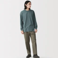 T‐shirt à manches longues en coton épais pour homme