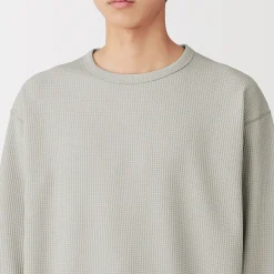 T‐shirt à manches longues gaufré Quick Dry pour homme