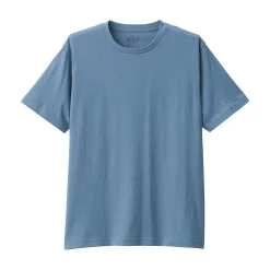 T‐shirt en coton col rond manches courtes homme