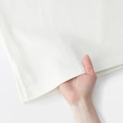 T‐shirt en coton épais manches longues col bateau pour femme