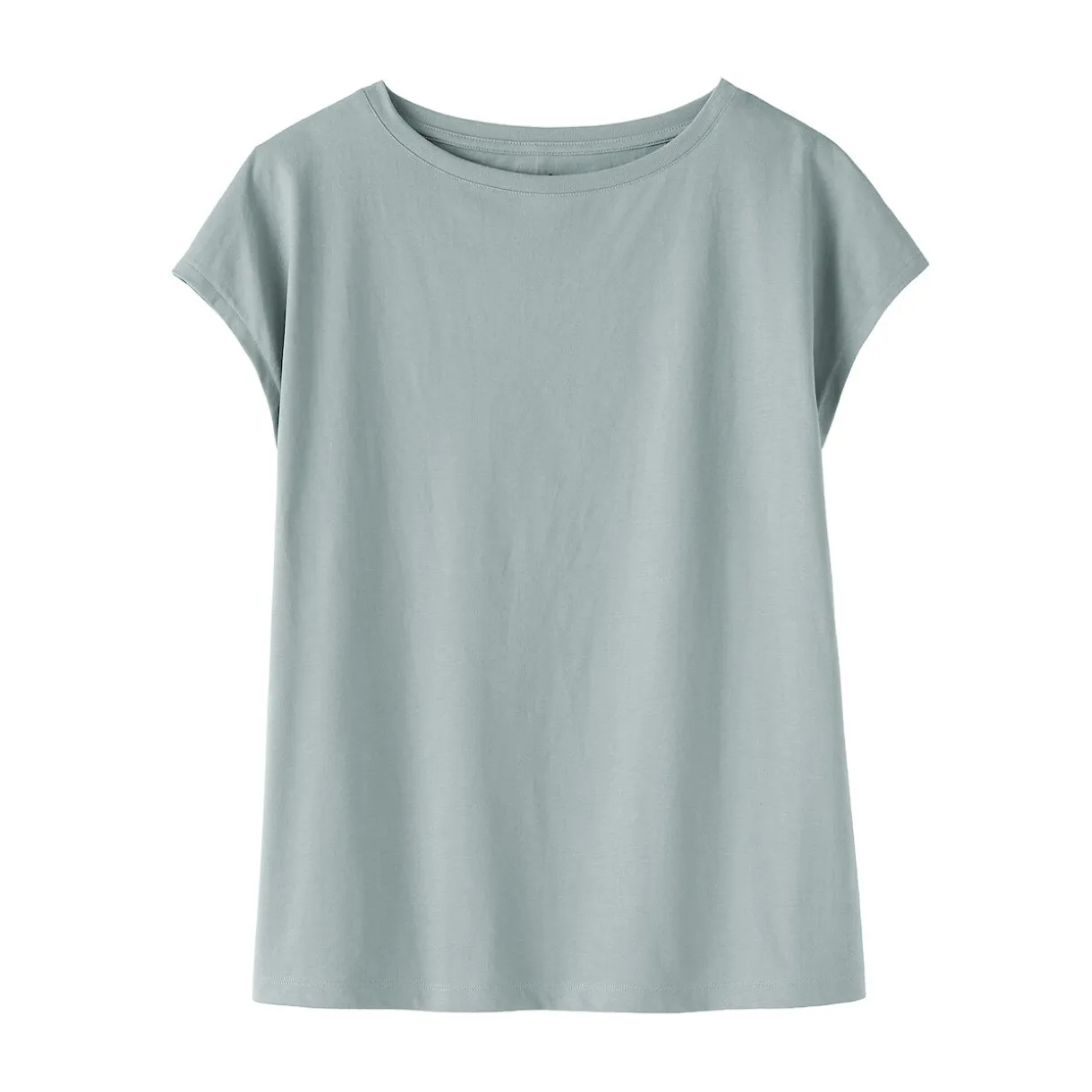 T‐shirt en jersey à manches cap pour femme