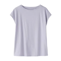 T‐shirt en jersey à manches cap pour femme