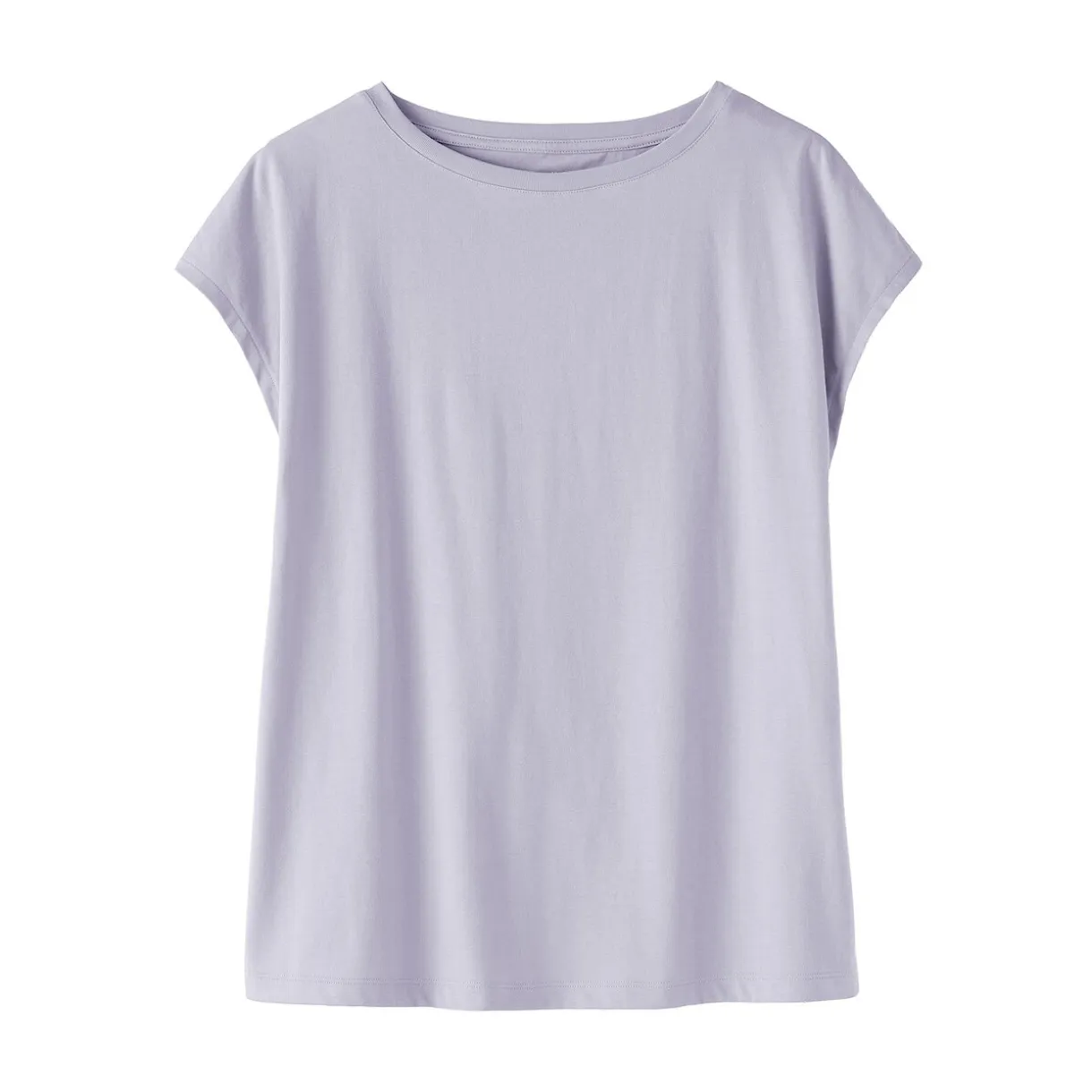 T‐shirt en jersey à manches cap pour femme